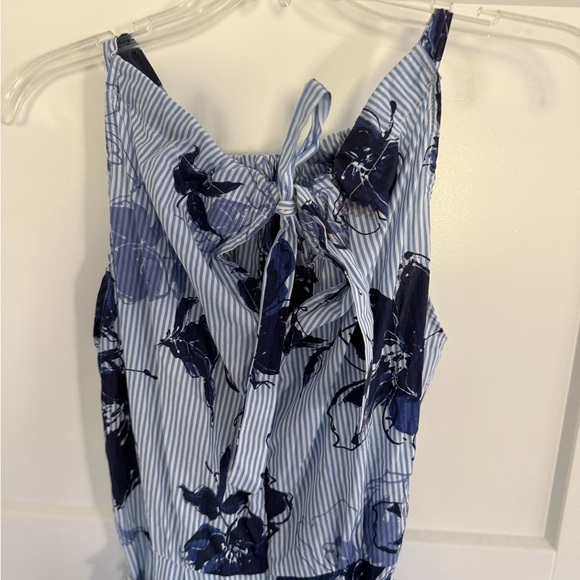 Julian Taylor Navy and White Floral Maxi Dress - Picture 5 of 7